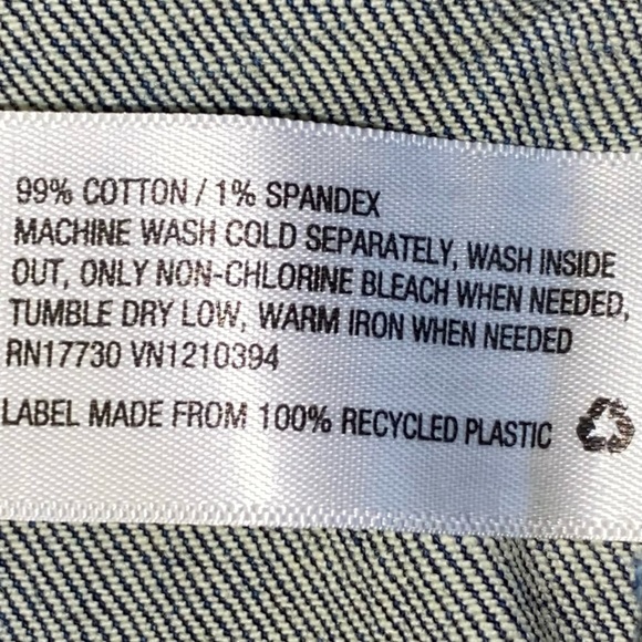 Isabel Maternity Blue Underbelly Midi Jean Shorts Size 6 - Picture 5 of 5